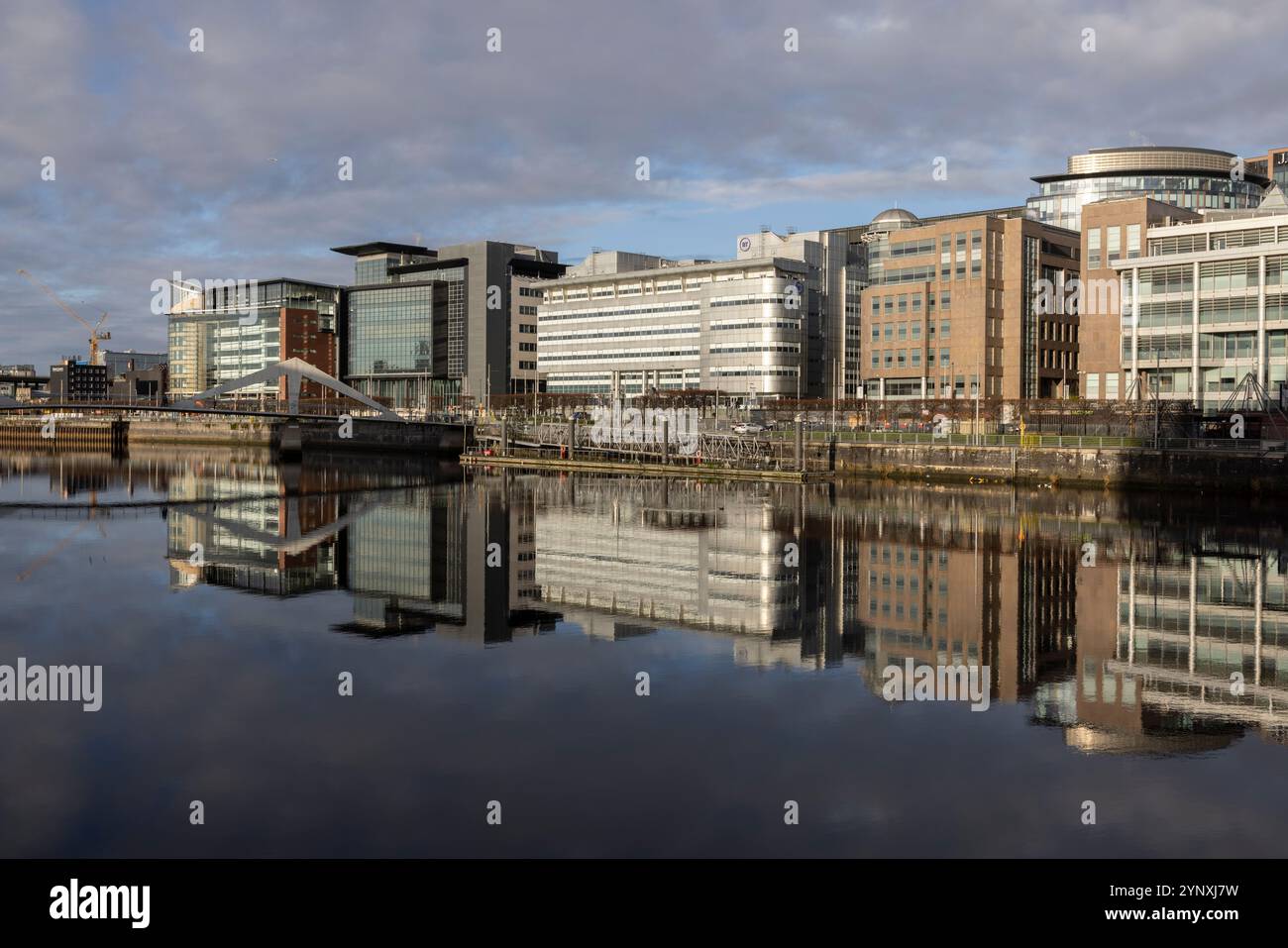 River Clyde, a Glasgow, in Scozia, il 27 novembre 2024. Foto Stock