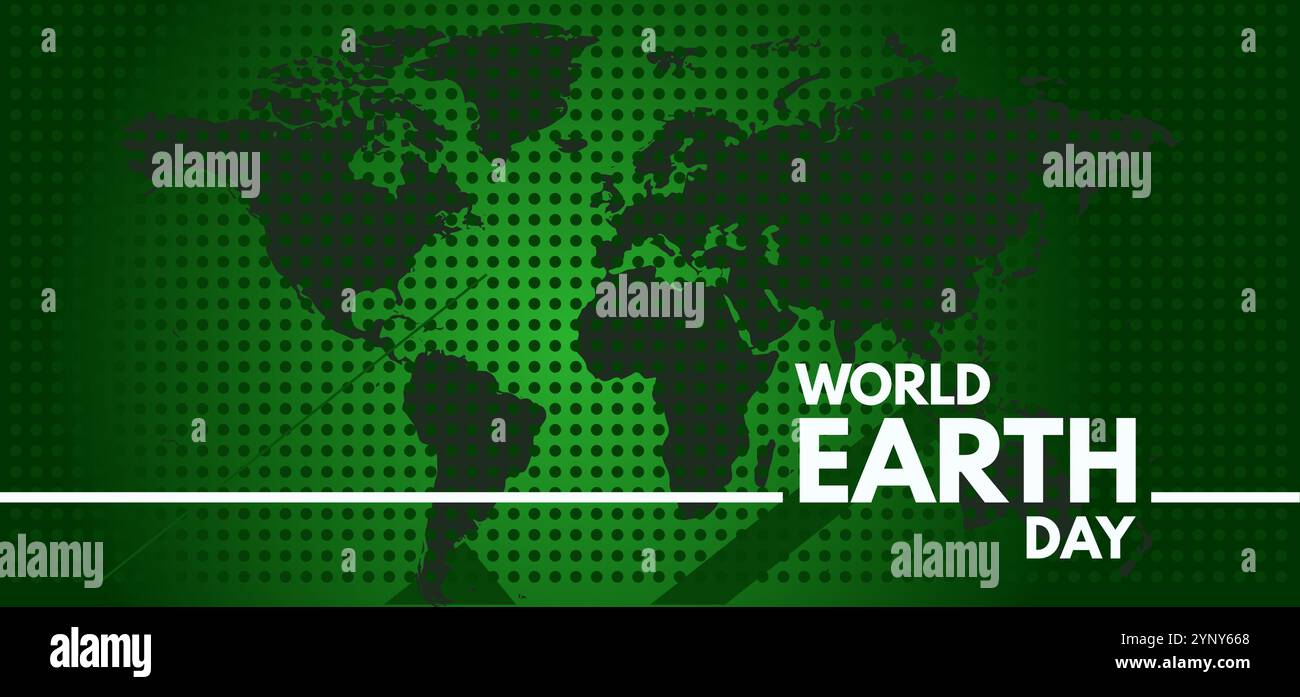 giornata mondiale della terra - illustrazione vettoriale, banner Illustrazione Vettoriale