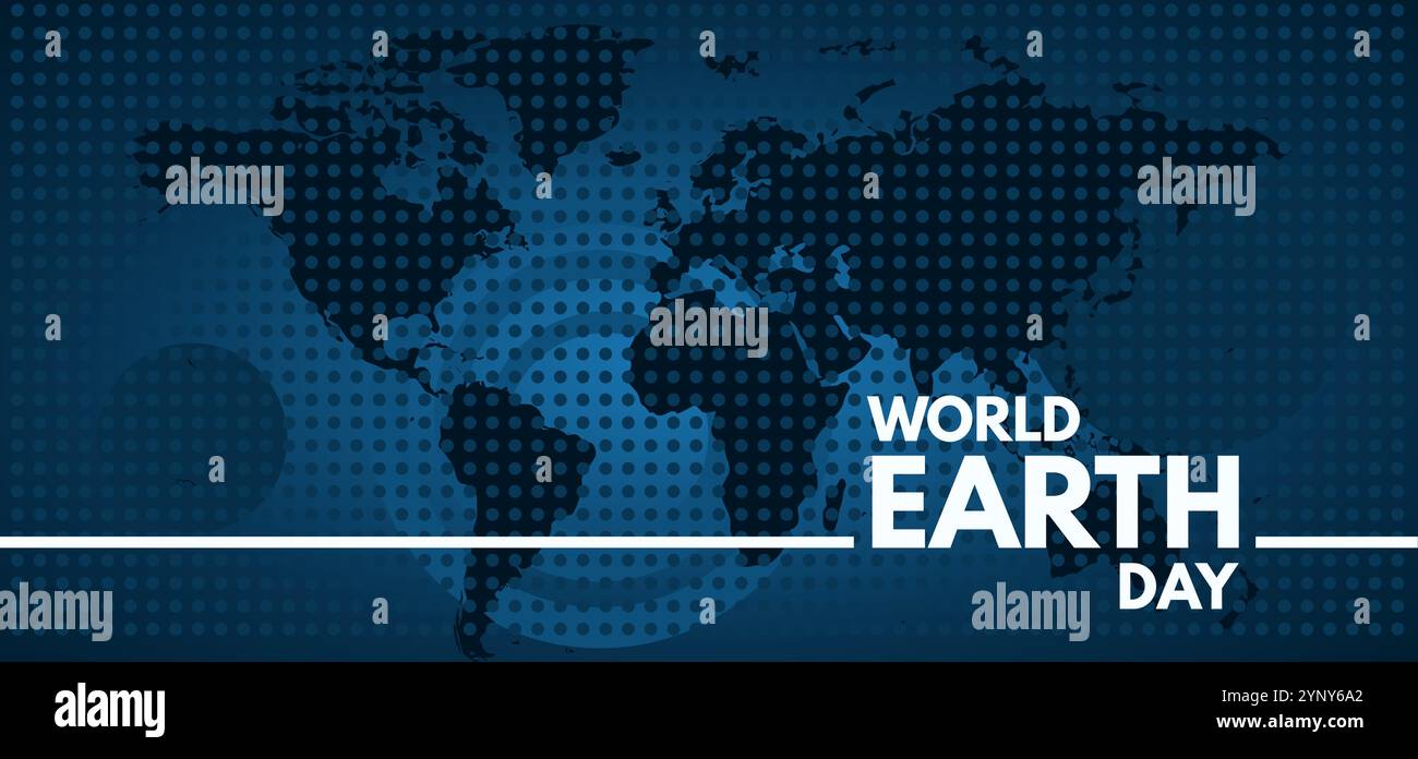 giornata mondiale della terra - illustrazione vettoriale, banner Illustrazione Vettoriale
