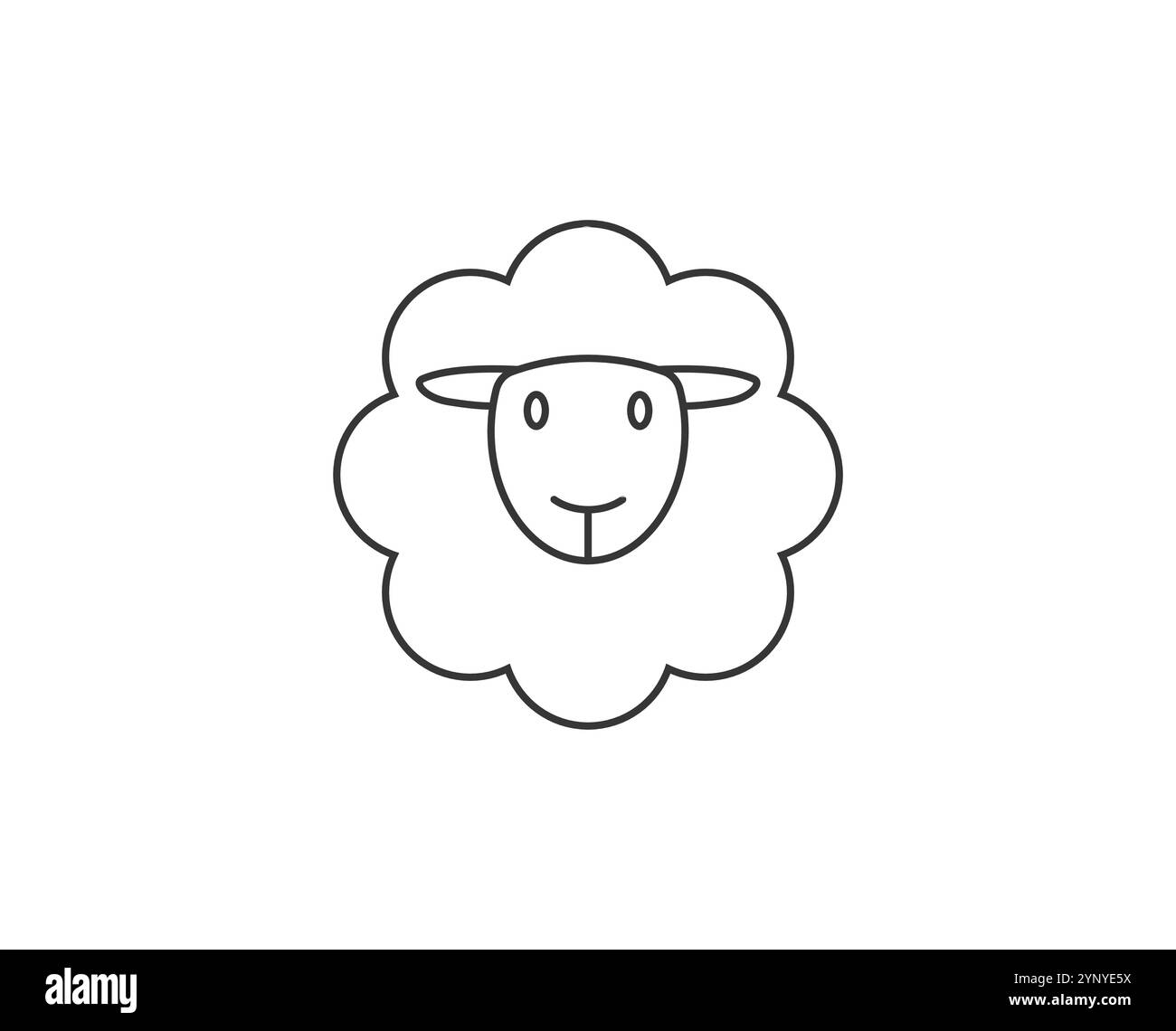 Lana, icona del tessuto. Illustrazione vettoriale. Illustrazione Vettoriale