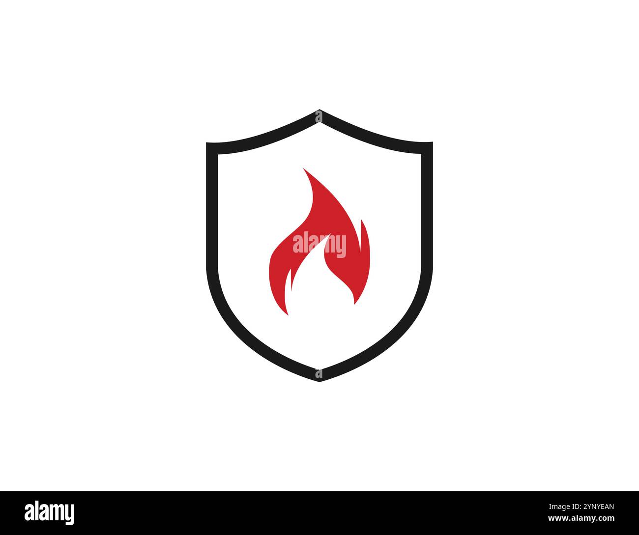 Nessun incendio consentito, icona a prova di fuoco. Illustrazione vettoriale. Illustrazione Vettoriale