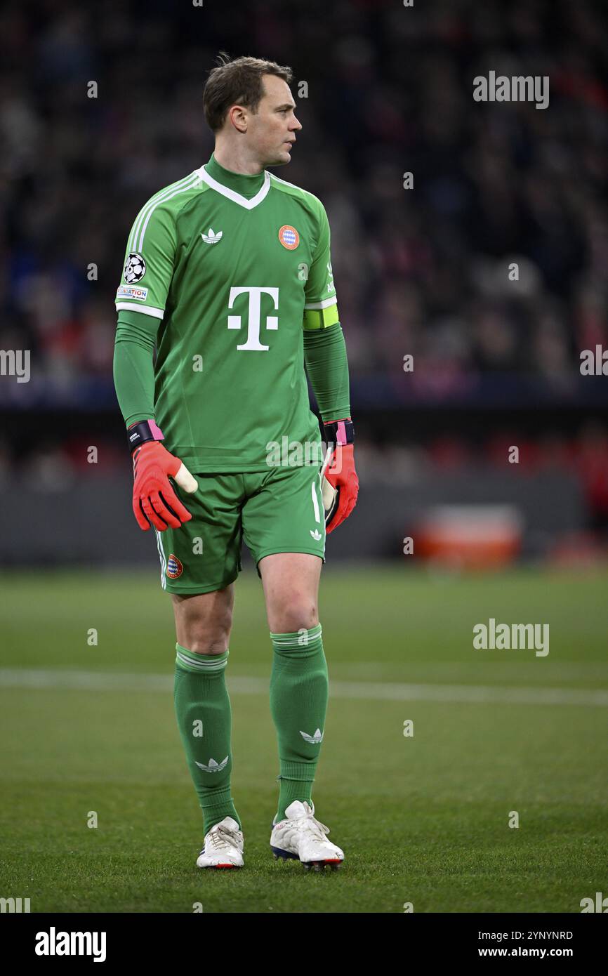 Portiere Manuel Neuer FC Bayern Monaco FCB (01) Champions League, Allianz Arena, Monaco, Baviera, Germania, Europa Foto Stock