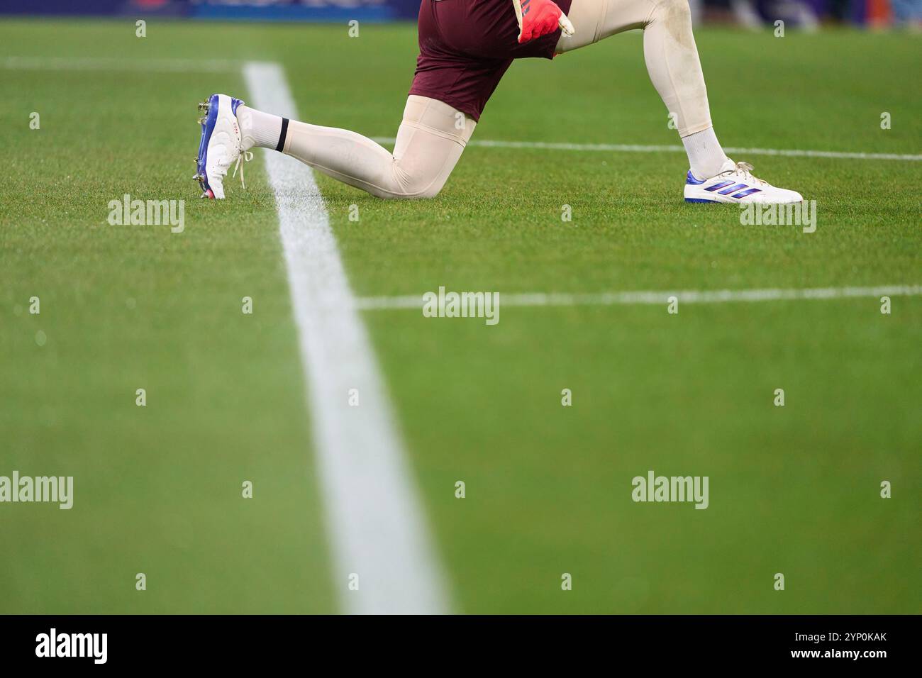 Manuel NEUER, portiere FCB 1 al warm-up nella fase di campionato MD5 partita FC BAYERN MUENCHEN - PARIS SG 1-0 della UEFA Champions League nella stagione 2024/2025 a Monaco di Baviera, 26 novembre 2024, FCB, 5. Spieltag, München fotografo: Peter Schatz Foto Stock