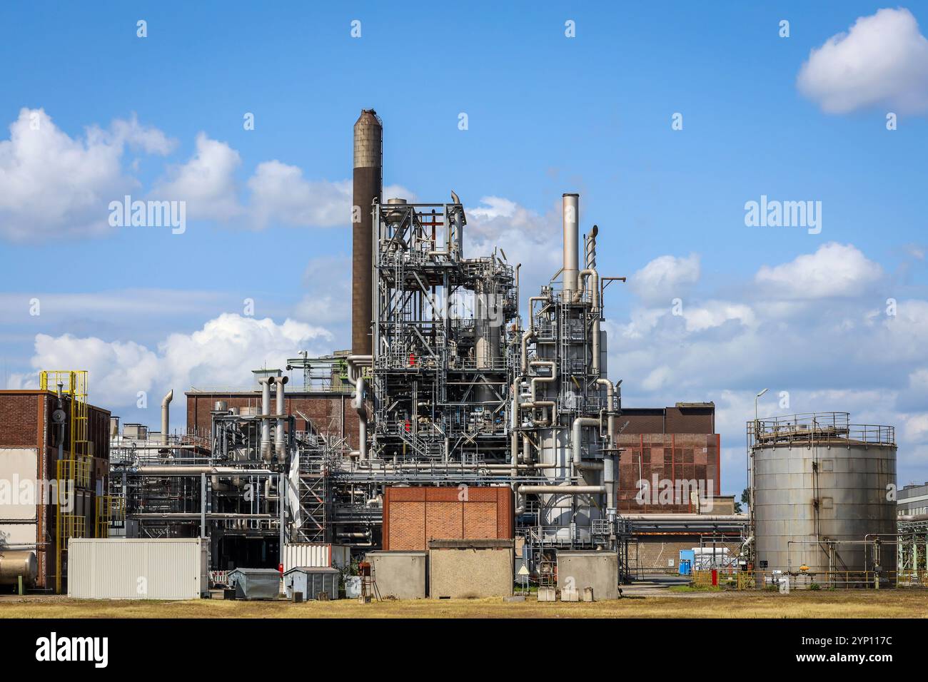 26.08.2024, Germania, Renania settentrionale-Vestfalia, Oberhausen - Air liquide, produzione di idrogeno presso il parco chimico OQ Chemicals. Pianta DEL VAIOLO (ossida parziale Foto Stock