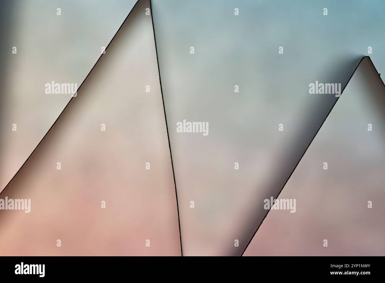 Schema astratto di una linea nera su uno sfondo sfocato Foto Stock