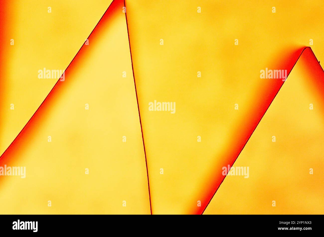 Immagine astratta di linee e ombre su uno sfondo colorato Foto Stock