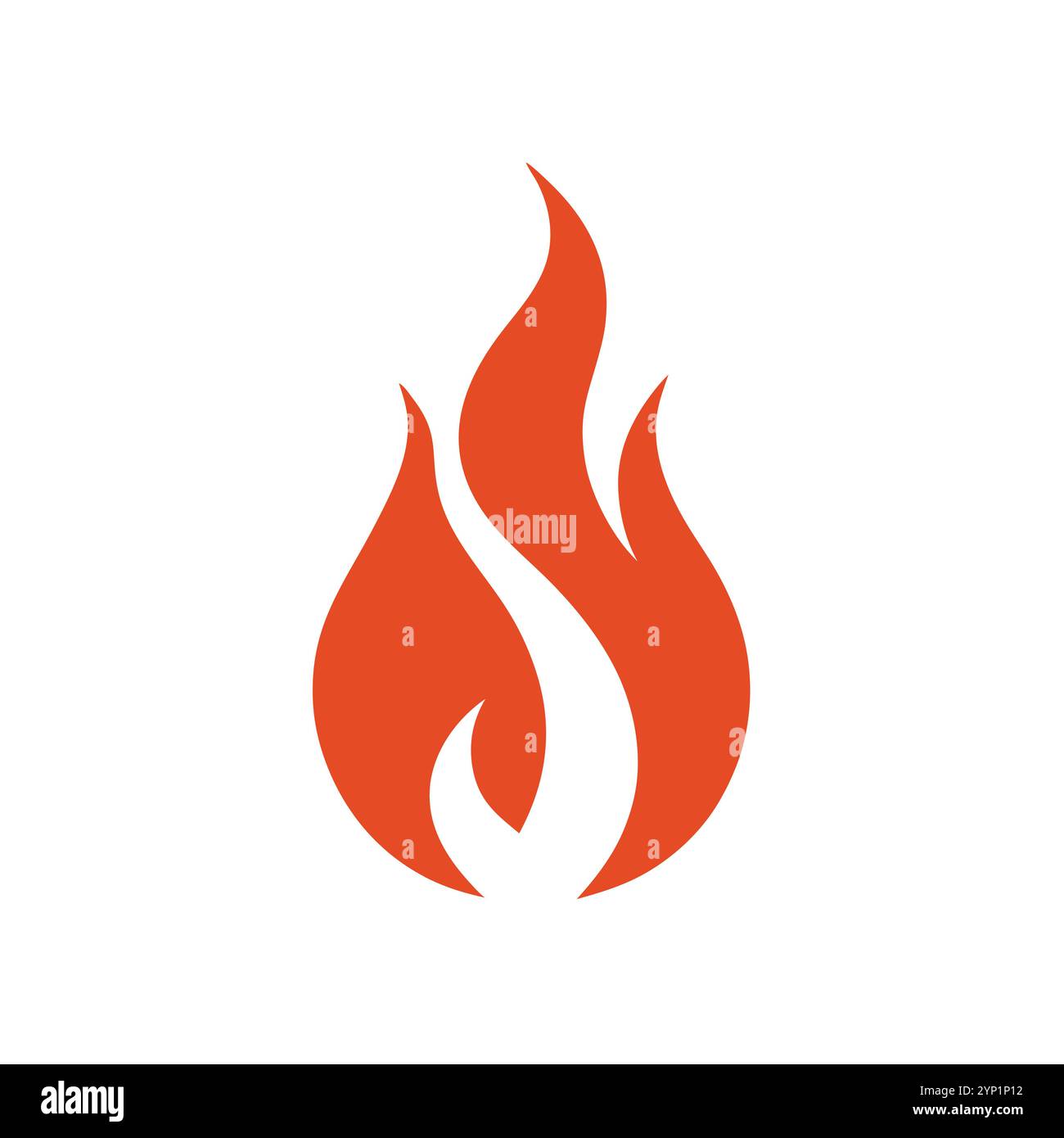 Versatile Fire Vector per logo, promozioni, siti Web, marketing, giochi e packaging Illustrazione Vettoriale