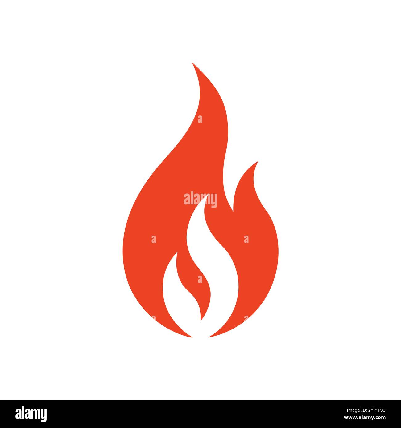 Versatile Fire Vector per logo, promozioni, siti Web, marketing, giochi e packaging Illustrazione Vettoriale