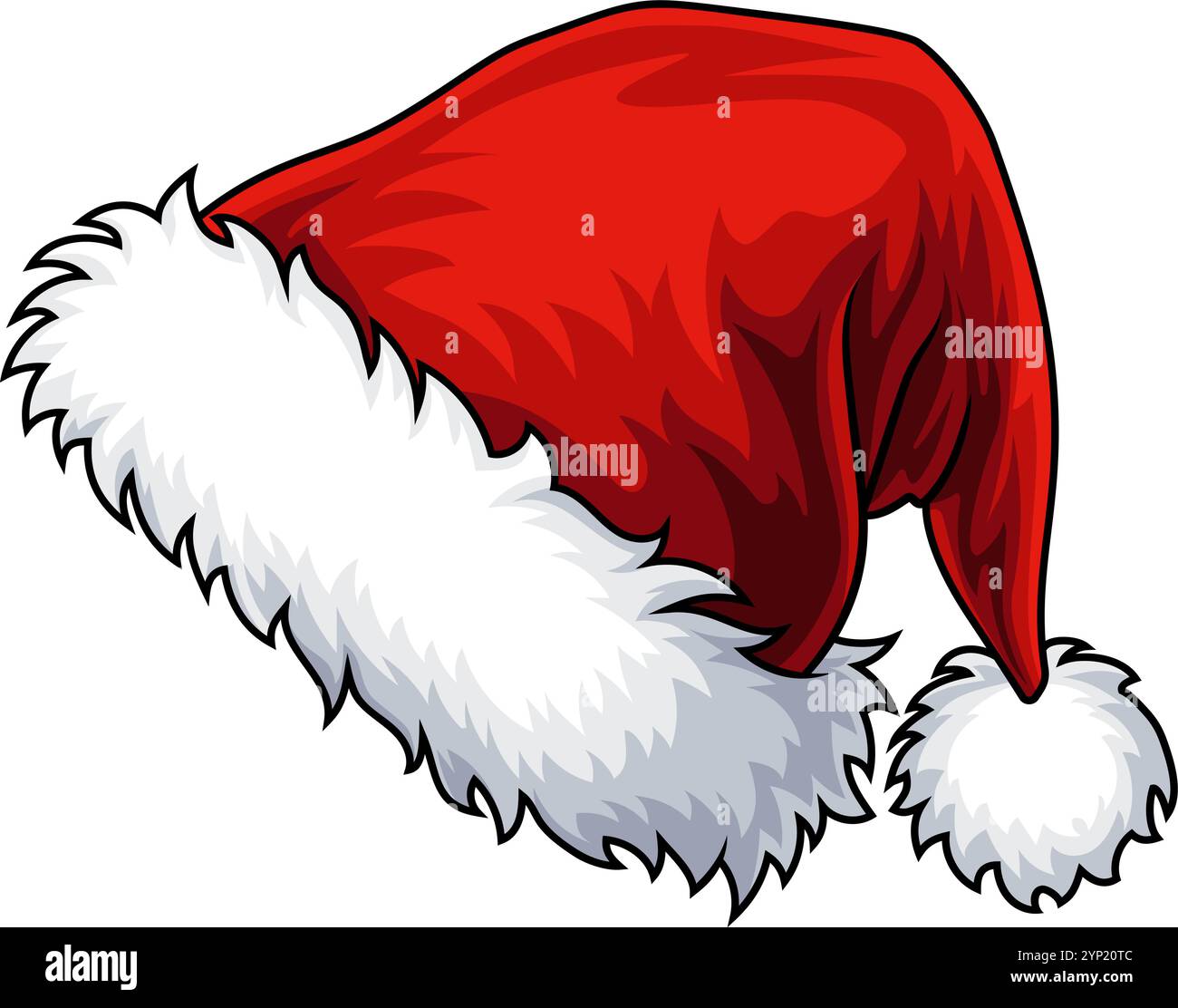 Babbo Natale cappello di Natale Cartoon Illustrazione Vettoriale