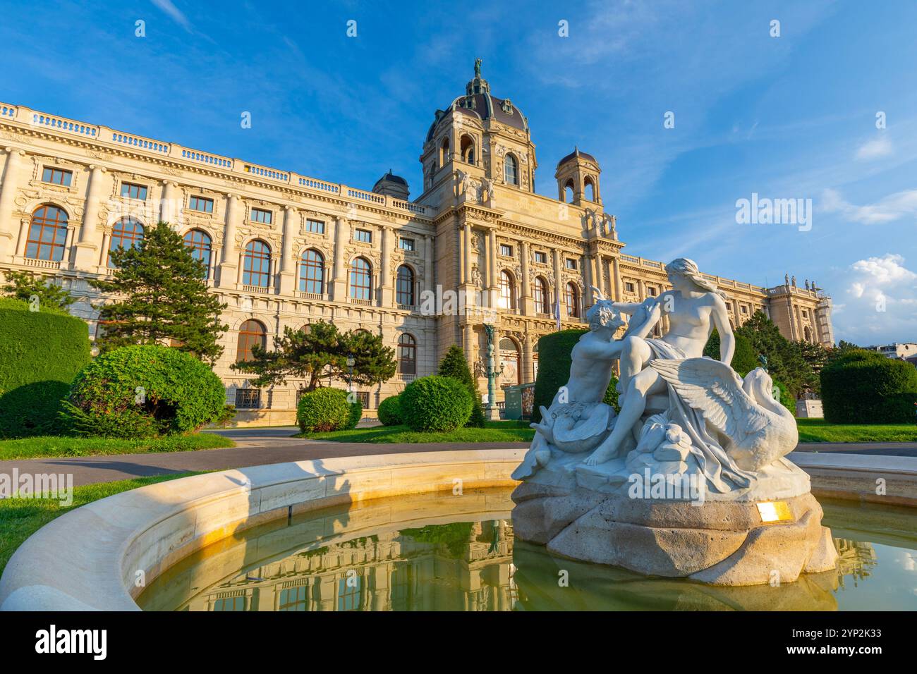 Kunsthistorisches Museum (museo di storia dell'arte), sito patrimonio dell'umanità dell'UNESCO, quartiere dei musei, Vienna, Austria, Europa Foto Stock