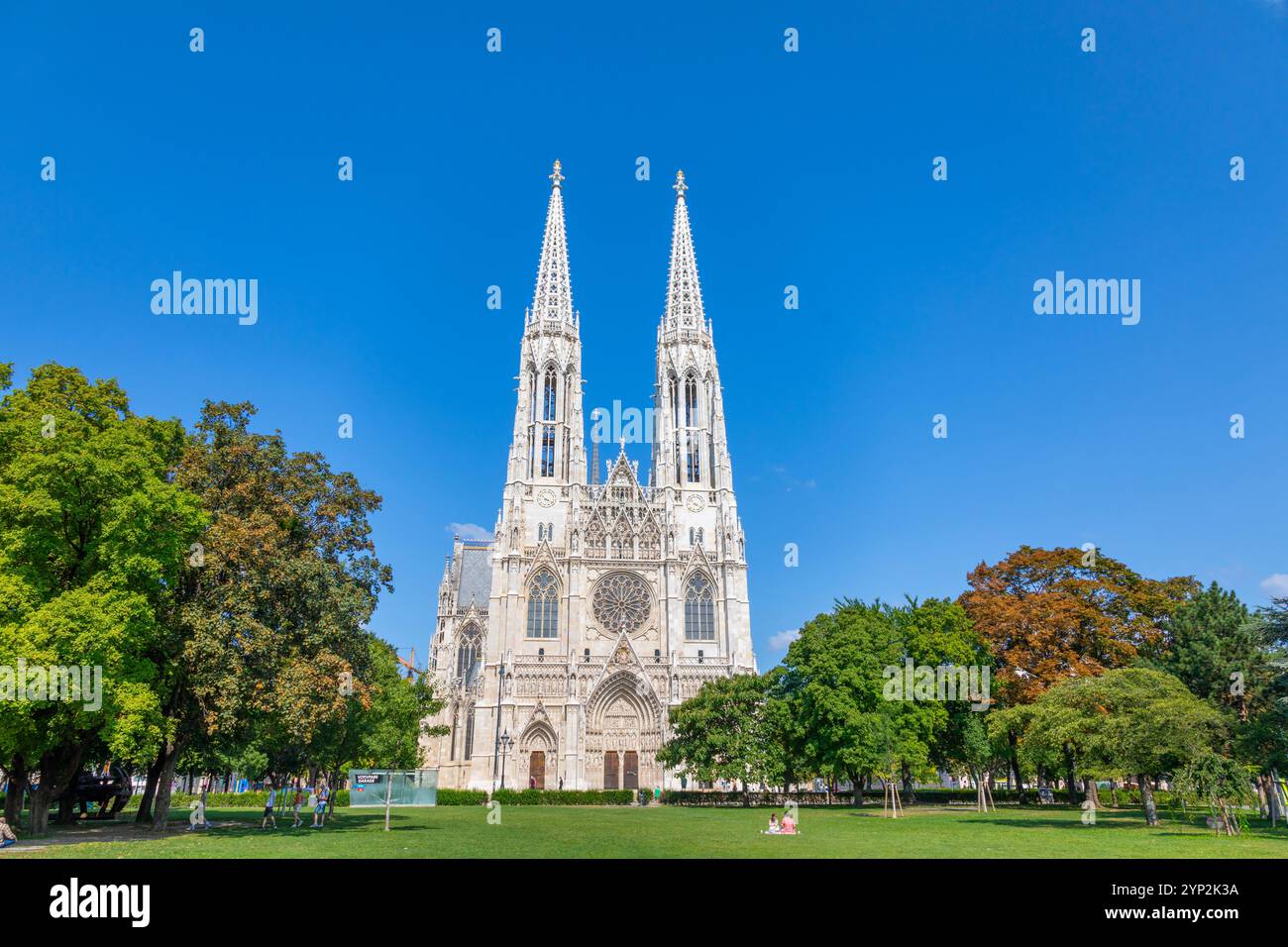 Chiesa votiva, (Votivkirche), sito patrimonio dell'umanità dell'UNESCO, Vienna, Austria, Europa Foto Stock