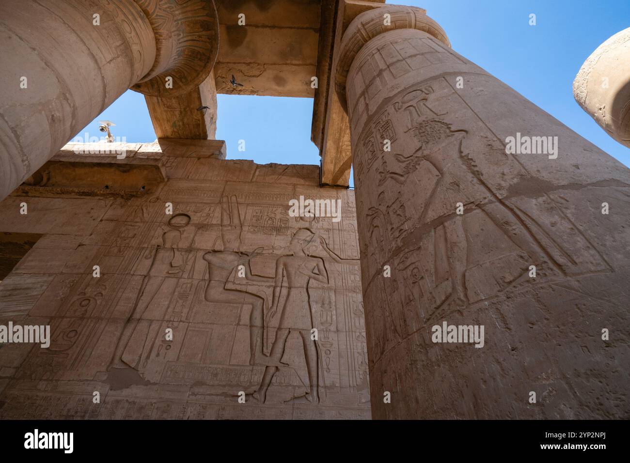 Il Tempio di Ramses II (il Ramesseum), patrimonio dell'umanità dell'UNESCO, Tebe, Luxor, Egitto, Nord Africa, Africa Foto Stock