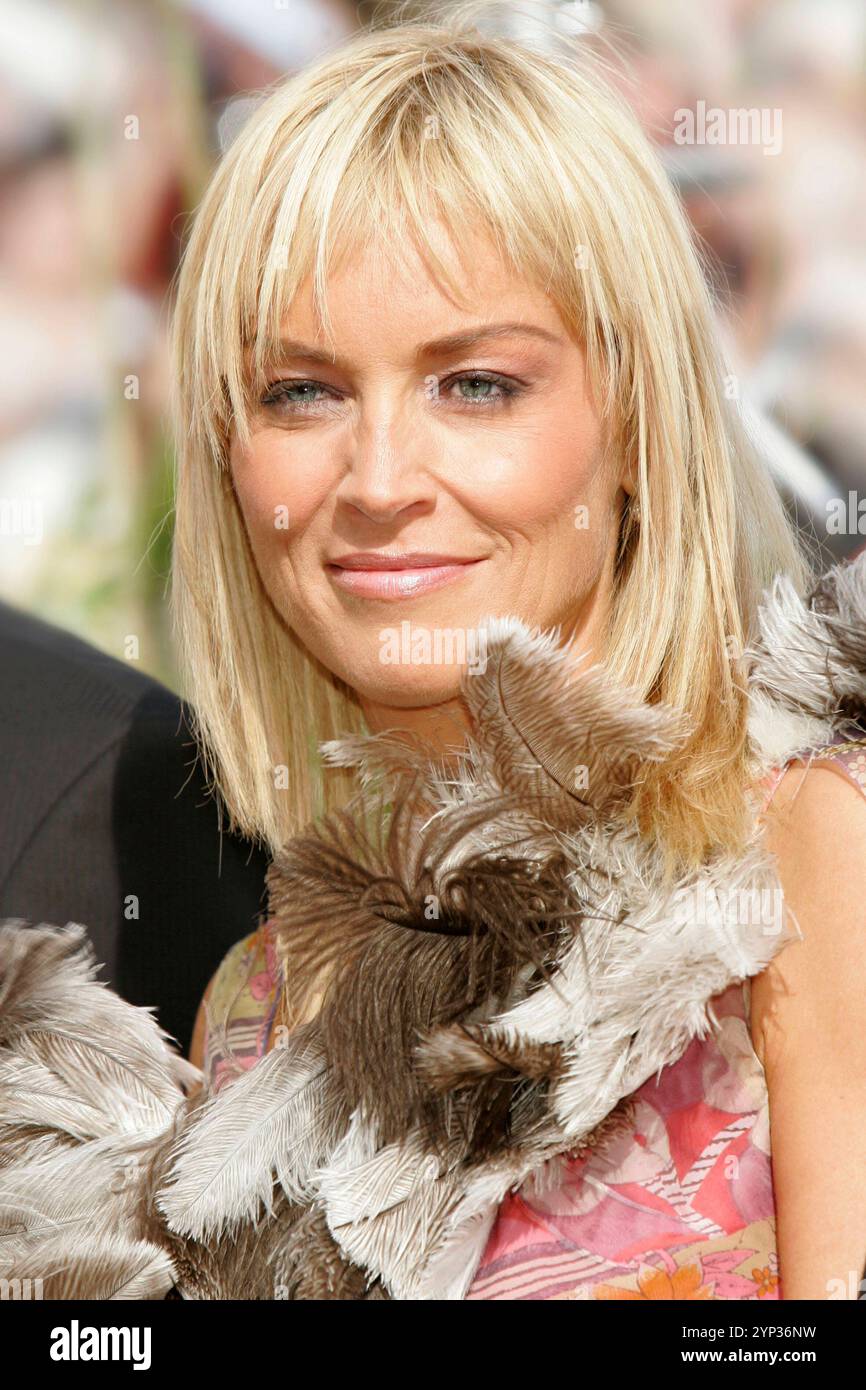 Sharon Stone Beim Photocall zum Kinofilm Basic Instinct 2 / Basic Instinct - Neues Spiel für Catherine Tramell auf dem Festival de Cannes 2005 / 58. Internationale Filmfestspiele von Cannes. Cannes, 15.05.2005 *** Sharon Stone al photocall per il film Basic Instinct 2 Basic Instinct nuovo gioco per Catherine Trammell al Festival di Cannes 2005 58 Cannes International Film Festival Cannes, 15 05 2005 foto:xD.xBedrosianx/xFuturexImagex Stone 5504 Foto Stock