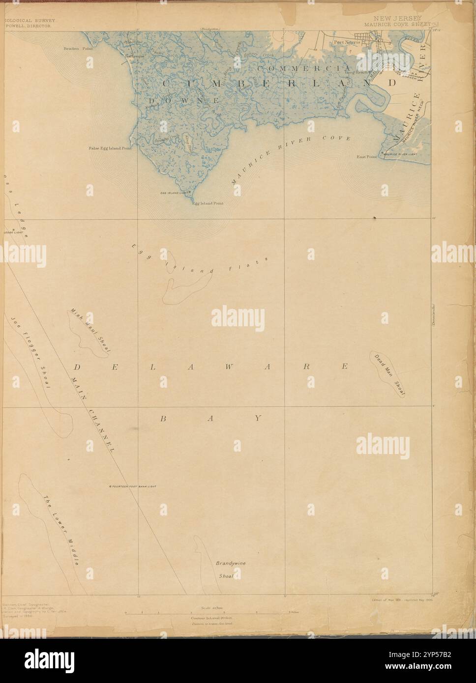 Maurice Cove, indagine del 1886, ed. Del 1891, rif. 1900. Foto Stock