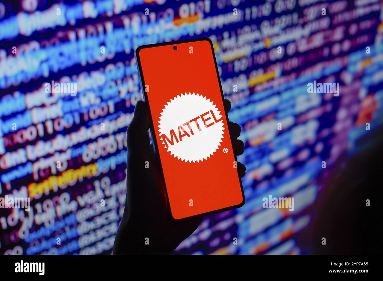 il logo viene visualizzato sullo schermo di uno smartphone Foto Stock