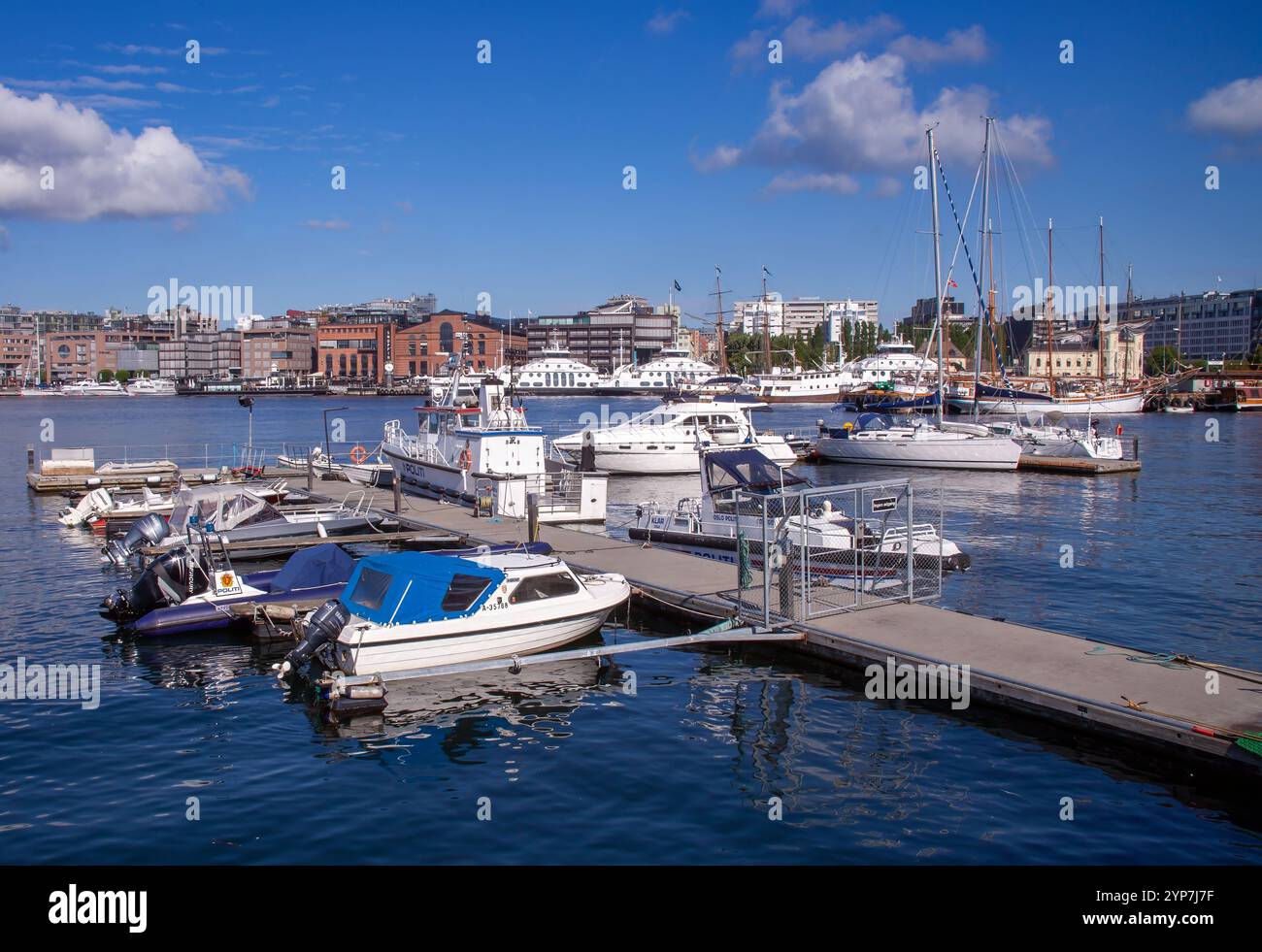 Oslo, Norvegia. Il bellissimo municipio di Oslo è un edificio municipale di Oslo, la capitale della Norvegia Foto Stock