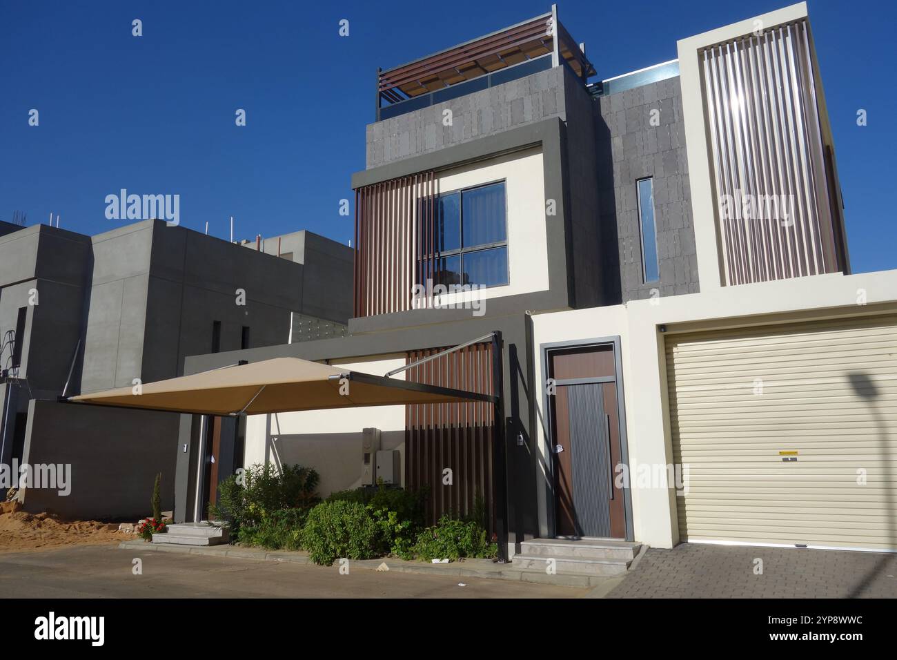 Casa di recente costruzione, nel centro di Tabuk, Arabia Saudita. Nessuna PR Foto Stock