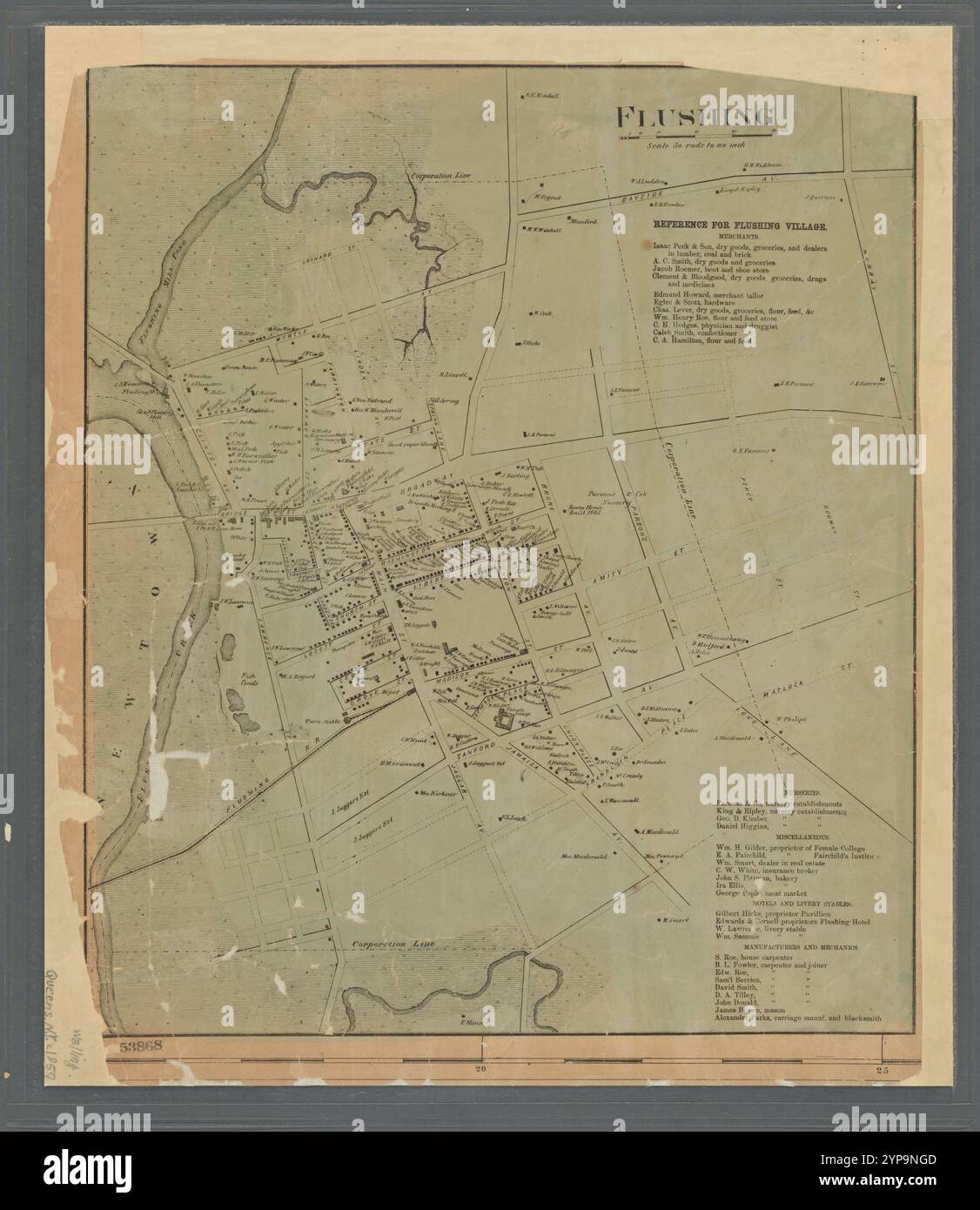 Flushing 1859 di Walling, Henry Francis, 1825-1888 Foto Stock
