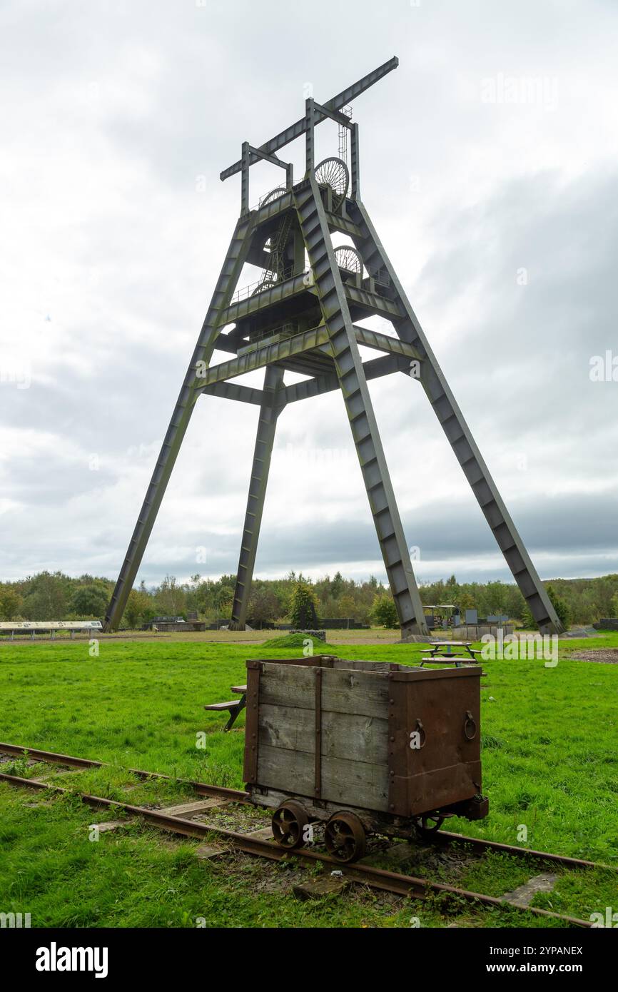 Il Barony A-Frame è un copricapo conservato nell'Ayrshire orientale, in Scozia Foto Stock