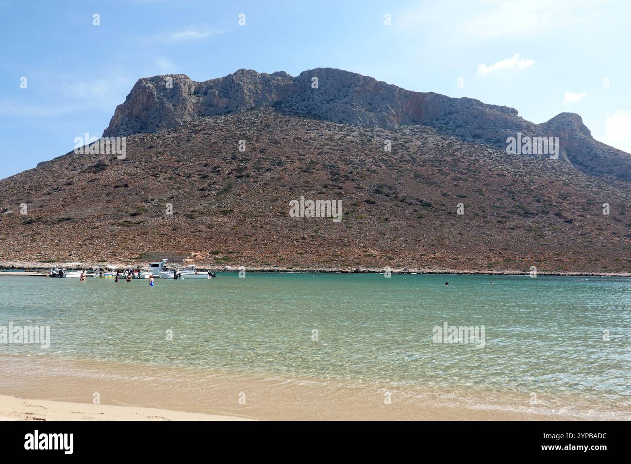 Stavros Lagoon Beach, Creta, Grecia Foto Stock