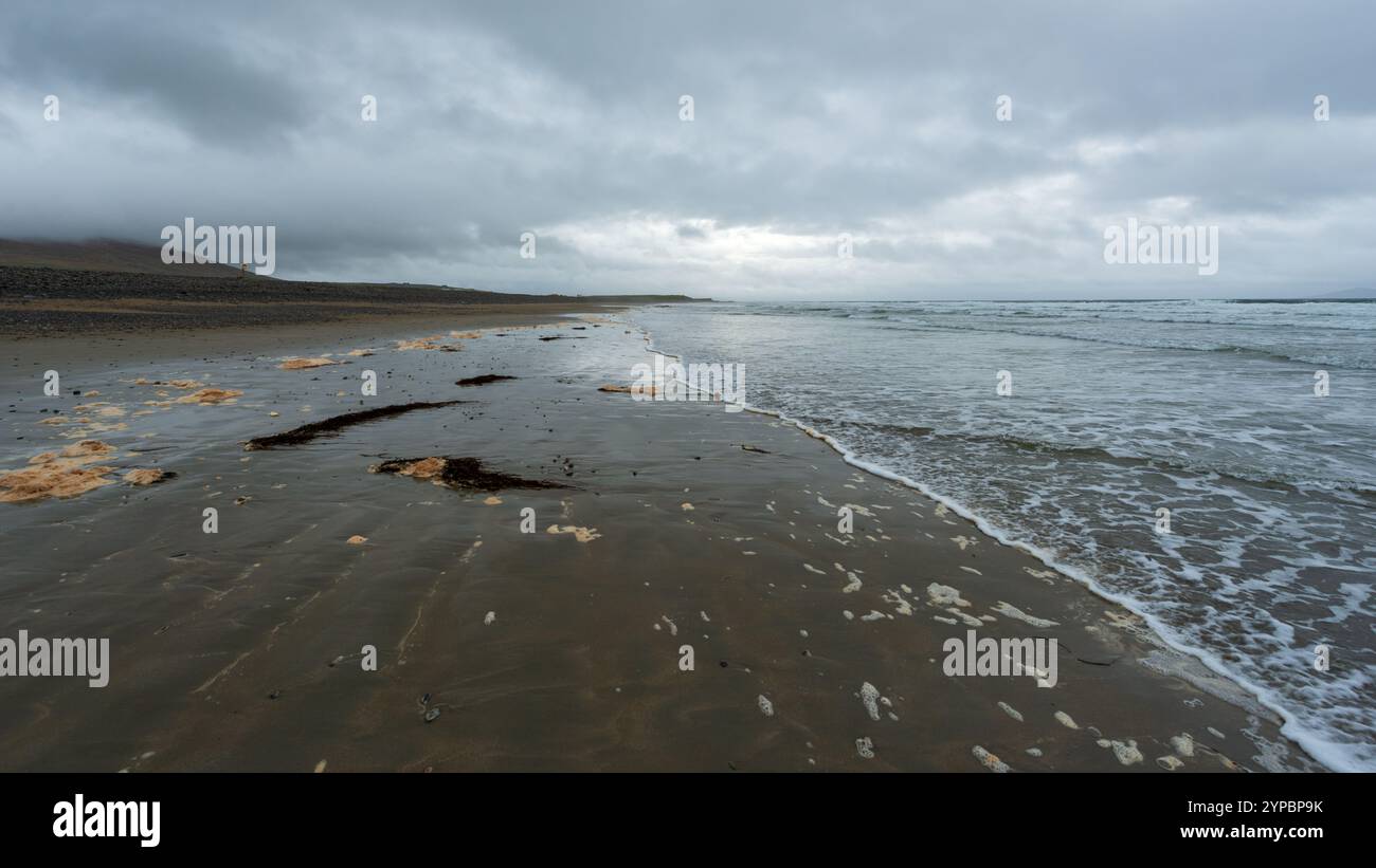 aeroporto winter surf county mayo Foto Stock