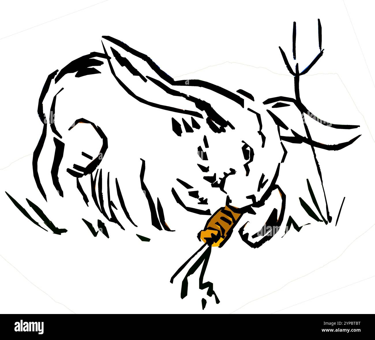 Illustrazione di coniglio Foto Stock