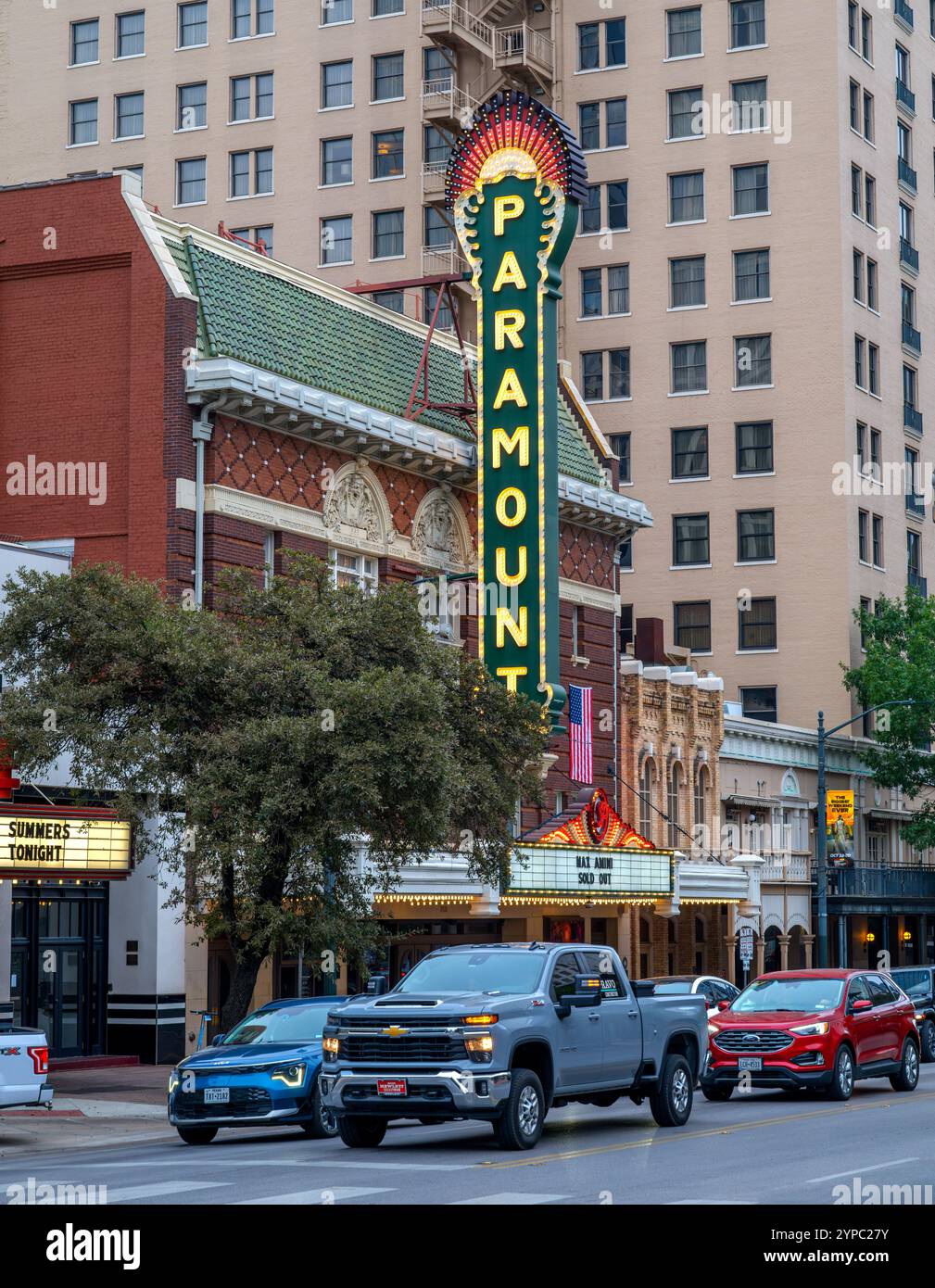 Paramount Theatre, Congress Avenue, Austin, Texas, Stati Uniti Foto Stock