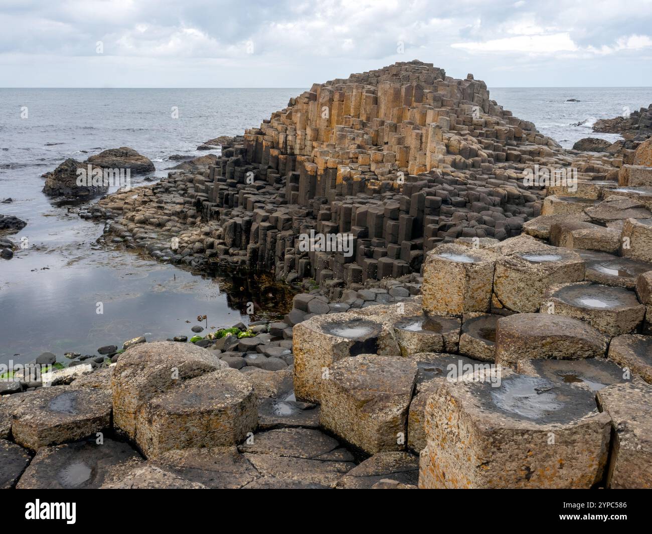 Giants Causeway, County Antrim, Irlanda del Nord Foto Stock