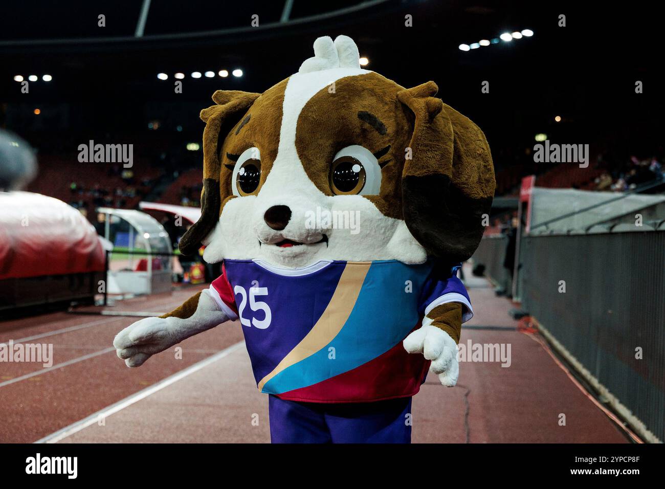 Maskottchens der UEFA Women's EURO 2025 Maddli Freundschaftsspiel: Schweiz - Deutschland, Z?Rich, Letzigrund AM 29.11.2024 Foto Stock