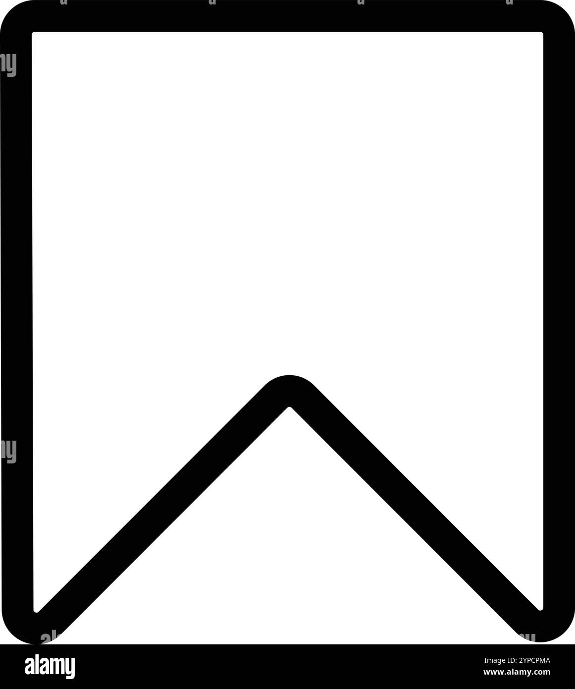 Vettore icona segnalibro, icona di salvataggio contorno, Salva interfaccia, simbolo pulsante Preferiti Illustrazione Vettoriale