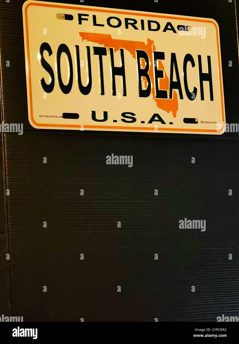 Eleganza metallizzata: Florida USA, South Beach Interior Accent Foto Stock