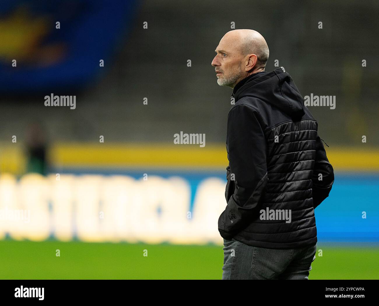 Broendby, Danimarca. 29 novembre 2024. Il capo-allenatore di Broendby Jesper Soerensen durante la partita di Super League tra Broendby IF e AAB al Broendby Stadium venerdì 29 novembre 2024. (Foto: Claus Bech/Ritzau Scanpix) credito: Ritzau/Alamy Live News Foto Stock