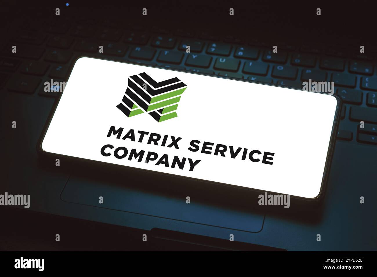 10 maggio 2024, Brasile. In questa immagine, il logo Matrix Service Company viene visualizzato sullo schermo di uno smartphone Foto Stock