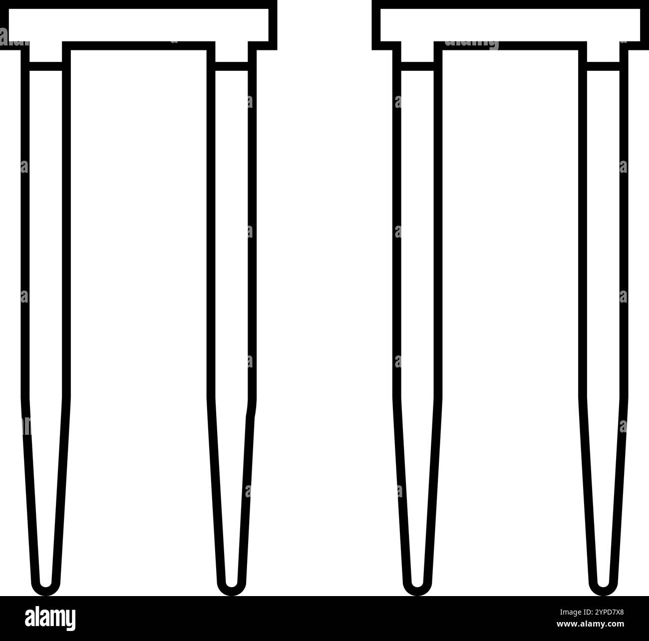illustrazione vettoriale dell'icona della linea di gioco del croquet wicket Illustrazione Vettoriale