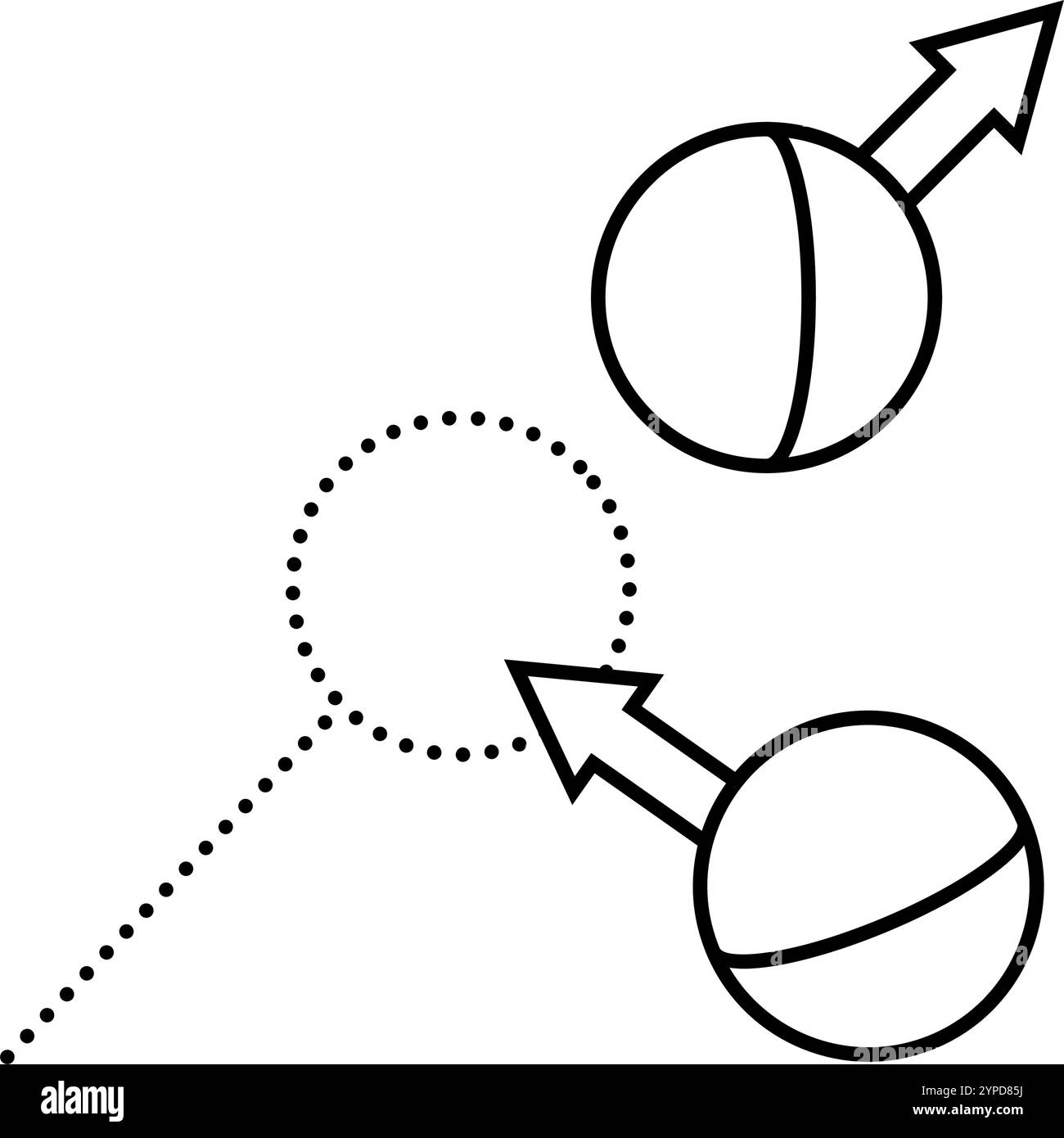 illustrazione vettoriale dell'icona della linea di gioco rush croquet Illustrazione Vettoriale