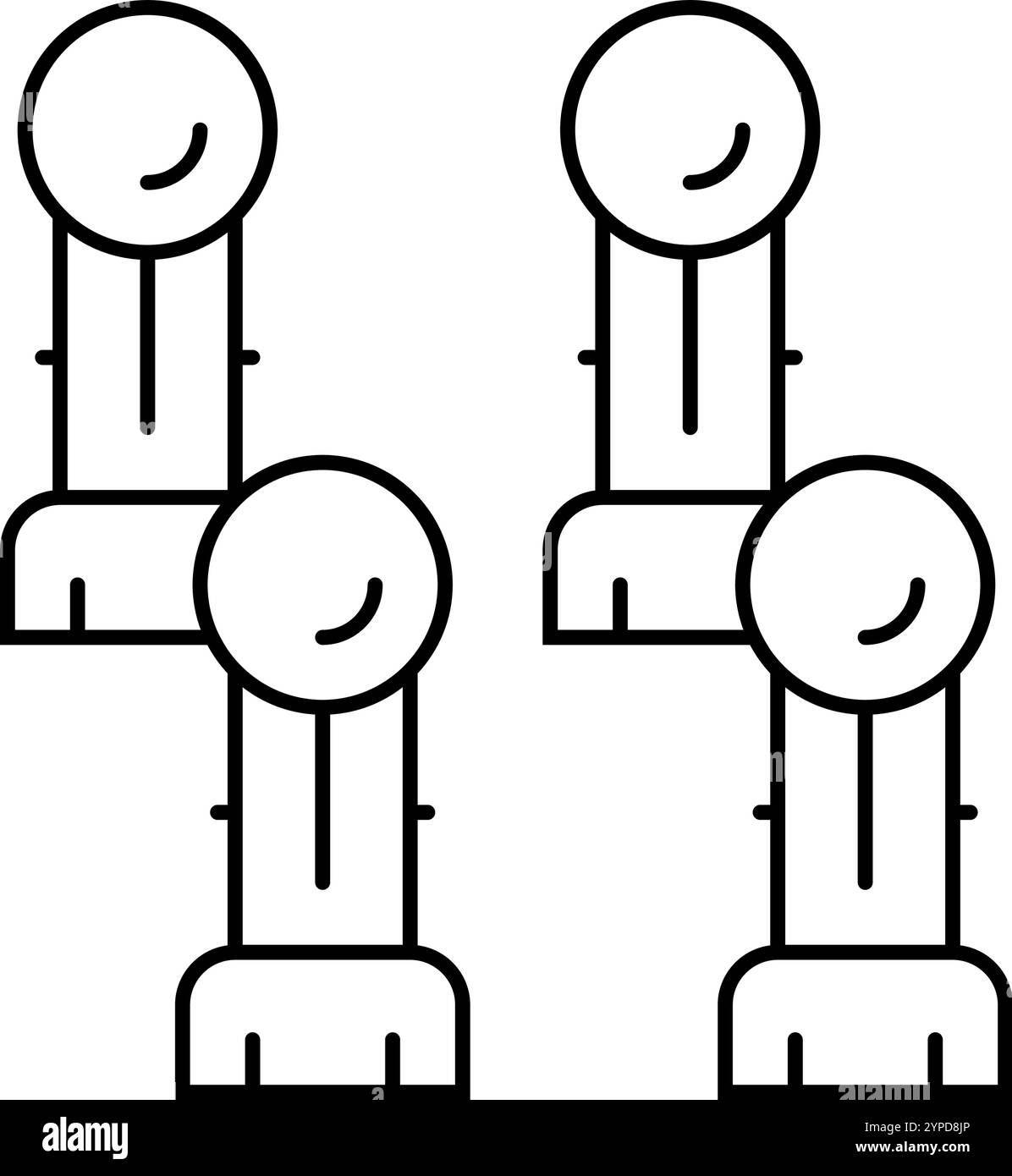 illustrazione vettoriale dell'icona della linea di gioco del croquet rover Illustrazione Vettoriale