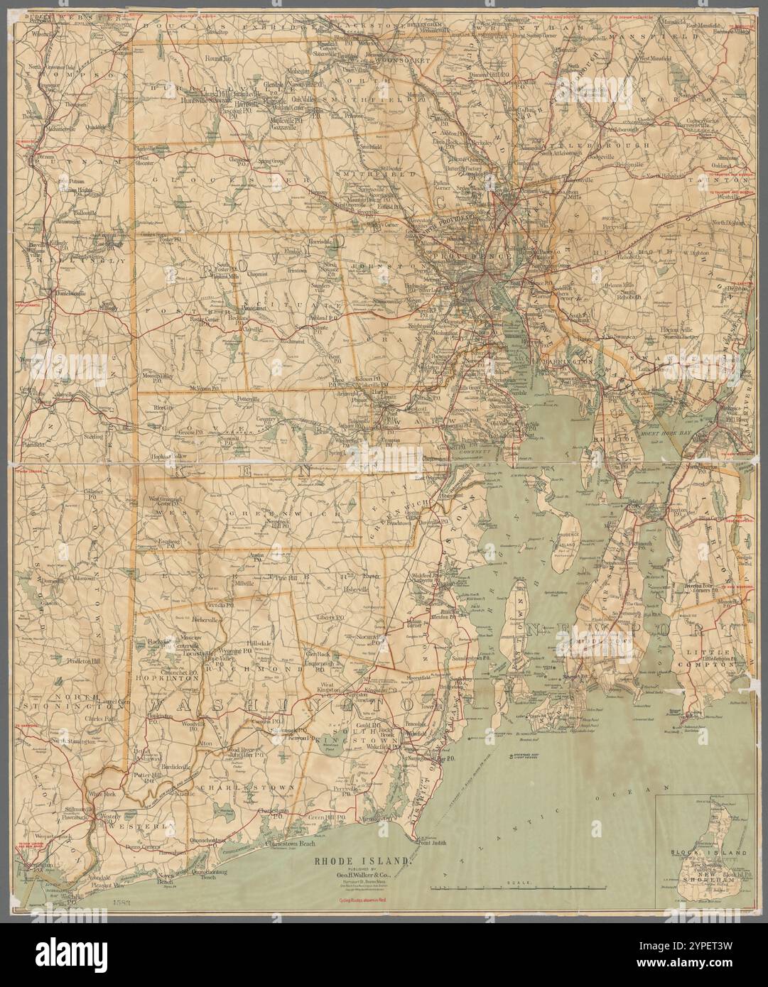 Rhode Island 1898 Foto Stock