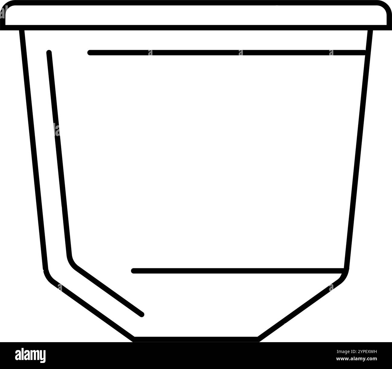 illustrazione vettoriale dell'icona della confezione in plastica della cialda di caffè Illustrazione Vettoriale