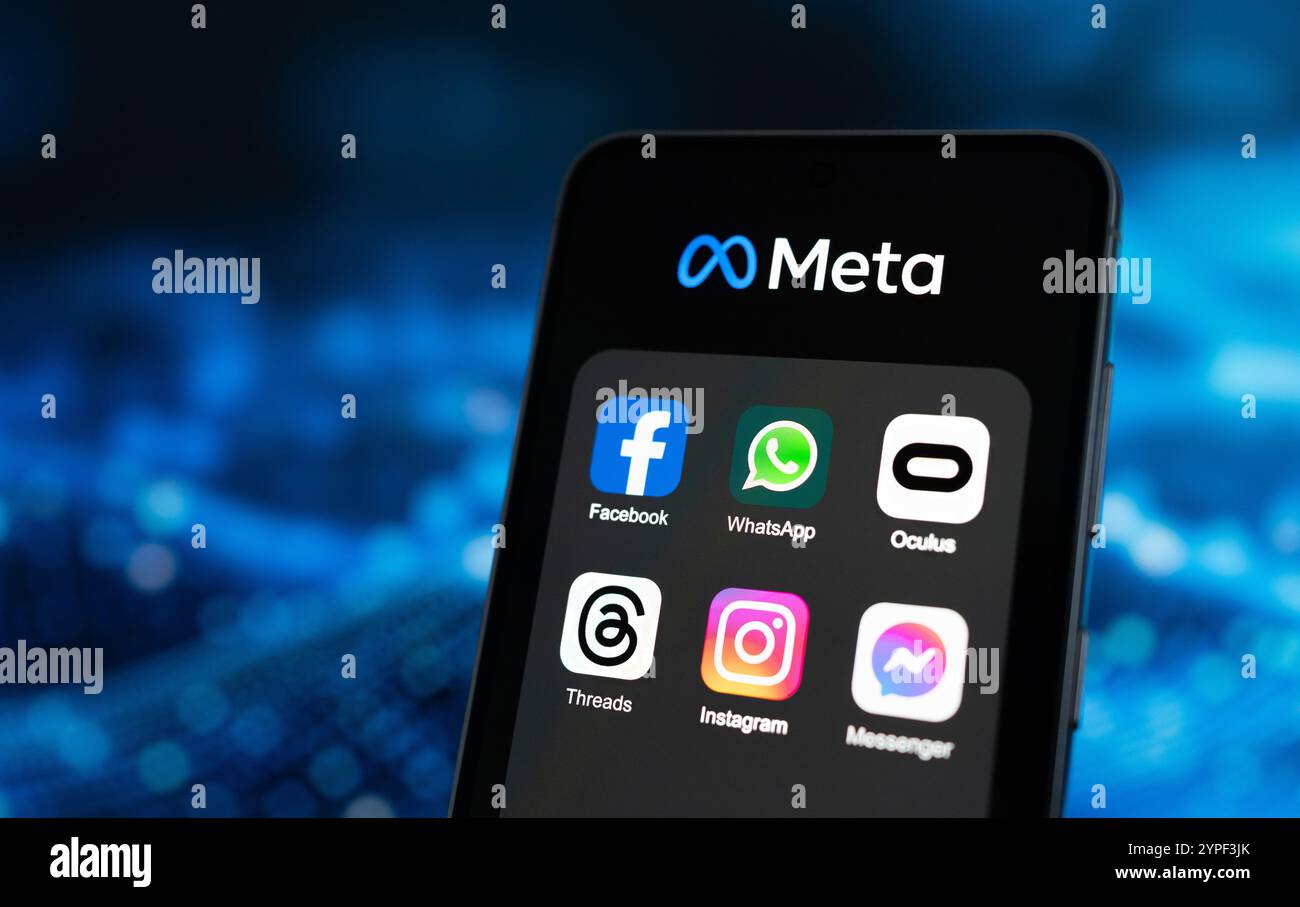 Azienda tecnologica meta Platforms Foto Stock