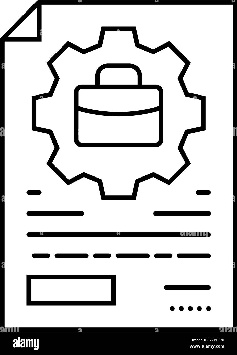 illustrazione vettoriale dell'icona della linea del diritto societario di governo Illustrazione Vettoriale