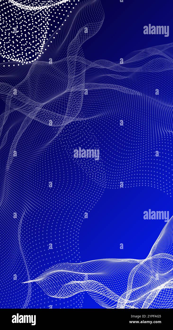 Rendering immagine di sfondo Hi-tech astratto. Foto Stock