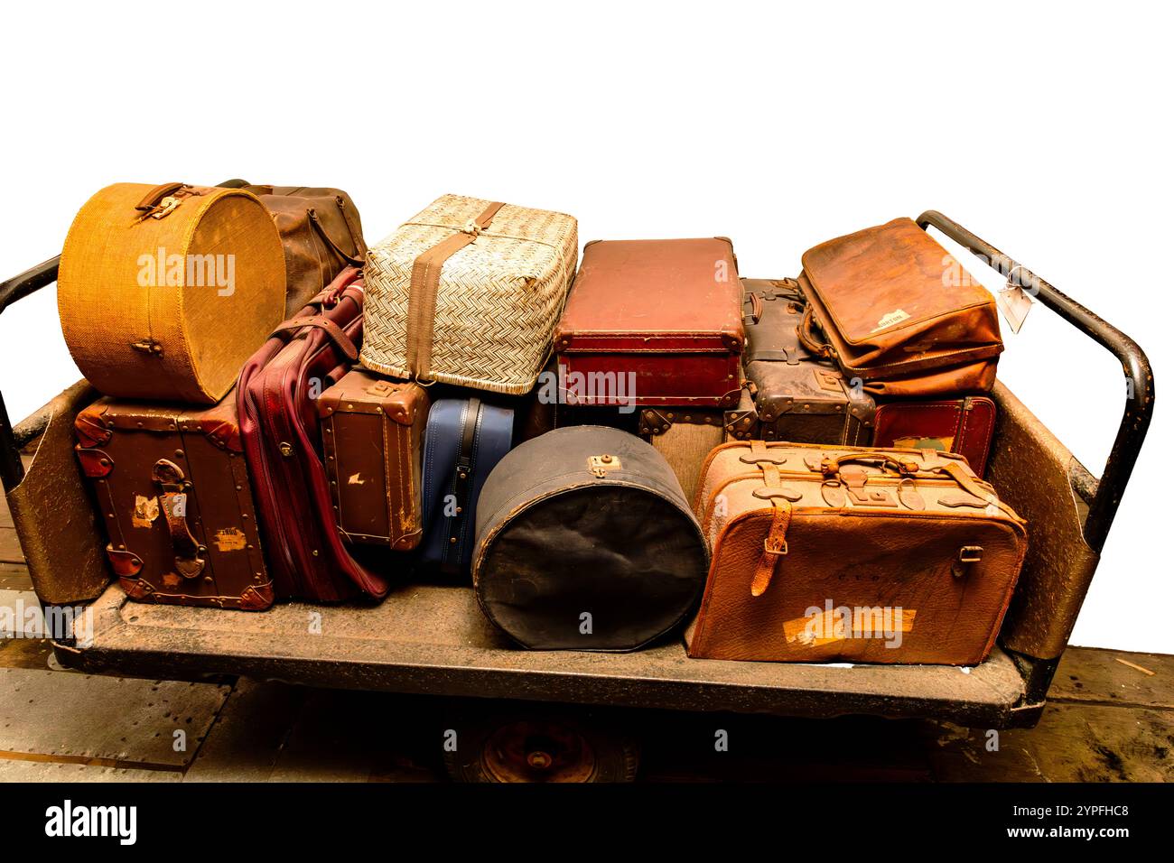 Una valigia è un'indicazione certa che state viaggiando, magari una vacanza o una visita. Foto Stock