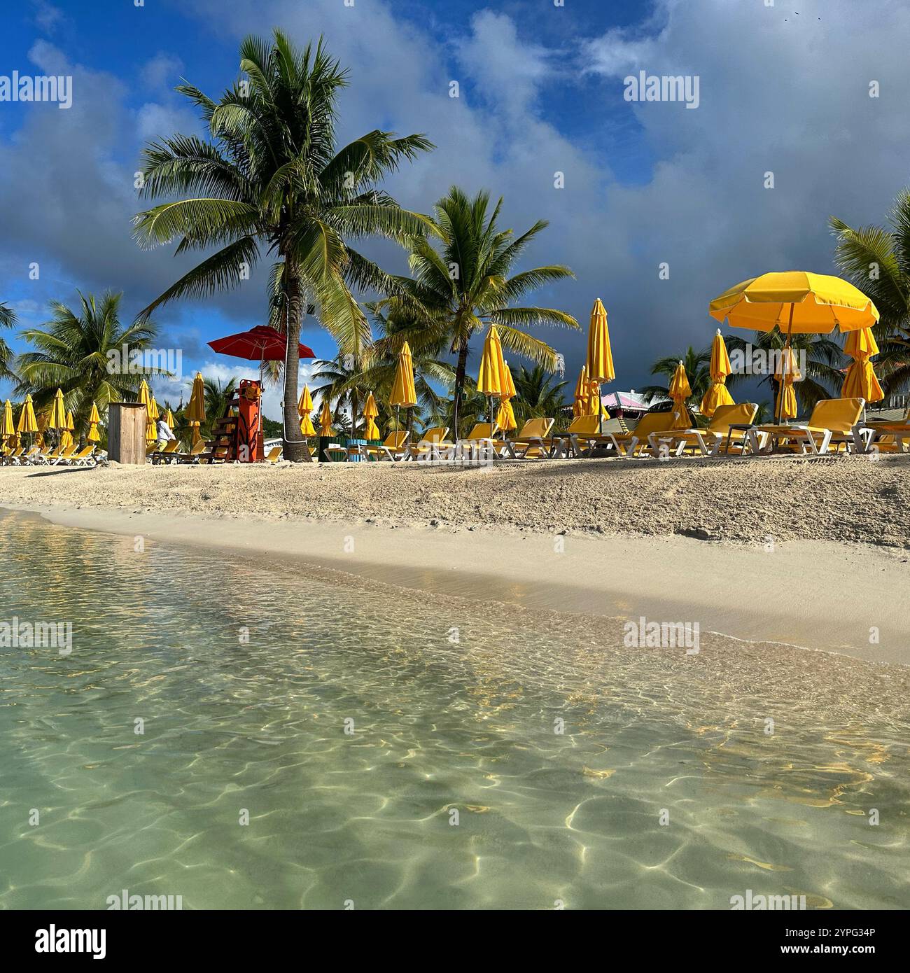 Mahogany Beach, Mahogany Bay, Roatan, Bay Islands, Honduras, America centrale Foto Stock