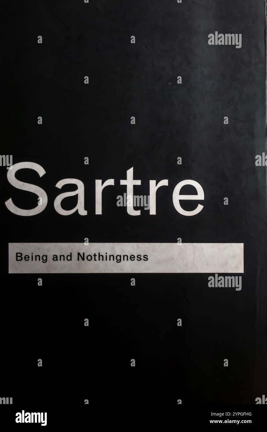Being and Nothingness Libro di Jean-Paul Sartre 1943 Foto Stock