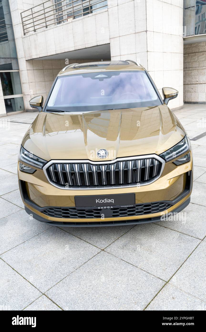 Bratislava, Slovacchia - 2 novembre 2024 : nuova Skoda Kodiaq car. modello 2024. Foto Stock