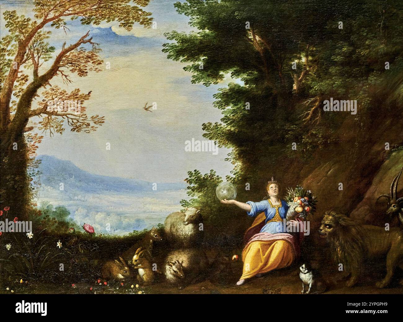 Allegoria della Terra - olio su tavola - Carlo Antonio Procaccini - 1620 - collezione privata Foto Stock