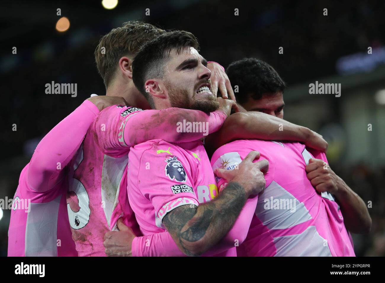 Ryan Manning celebra il gol 1-1 durante la partita Brighton & Hove Albion FC vs Southampton FC English Premier League all'American Express Stadium, Brighton & Hove, Inghilterra, Regno Unito il 29 novembre 2024 Credit: Every Second Media/Alamy Live News Foto Stock