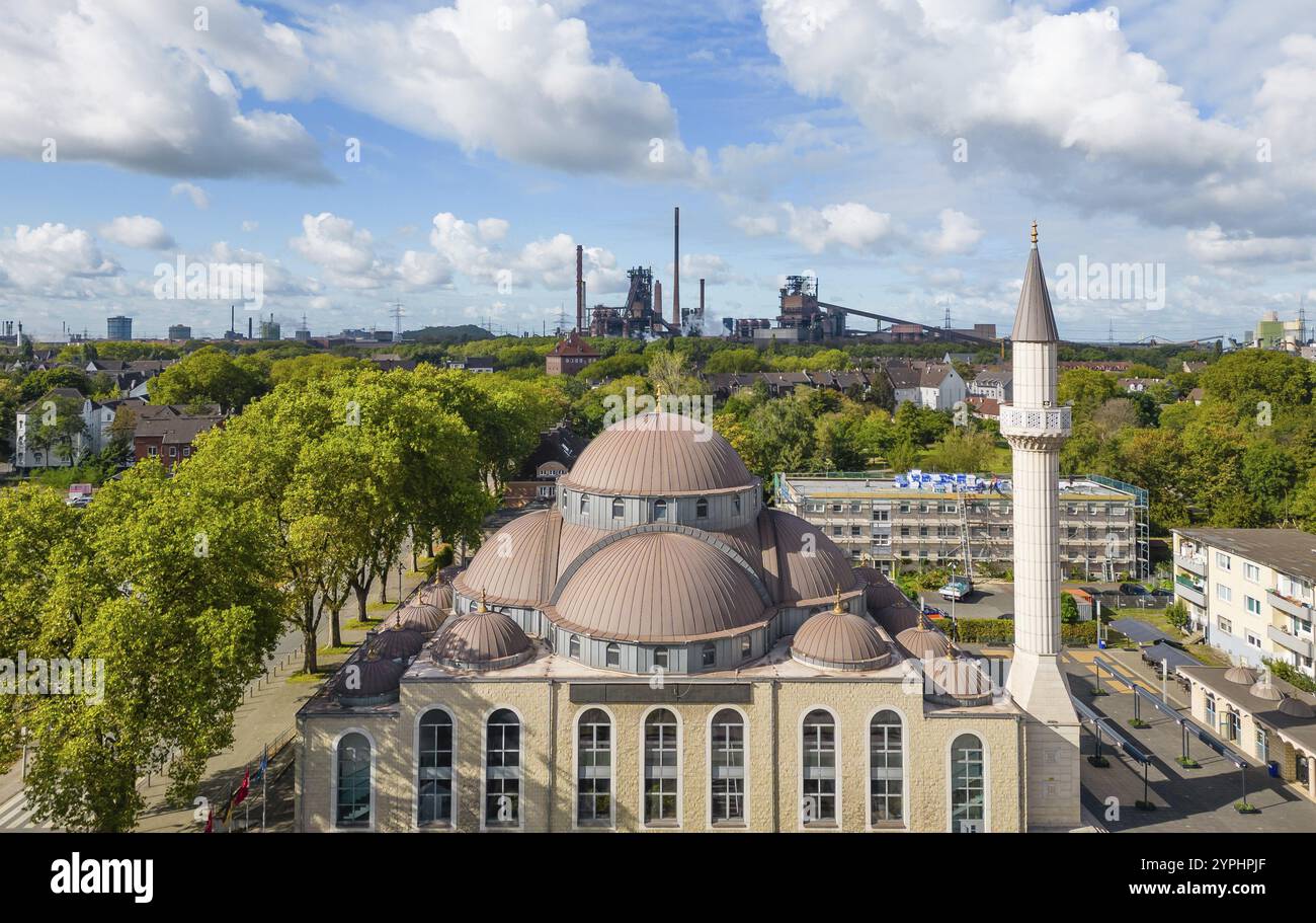 La Moschea centrale nella città di Duisburg è un luogo di culto islamico ed è stata aperta nel 2008 Foto Stock