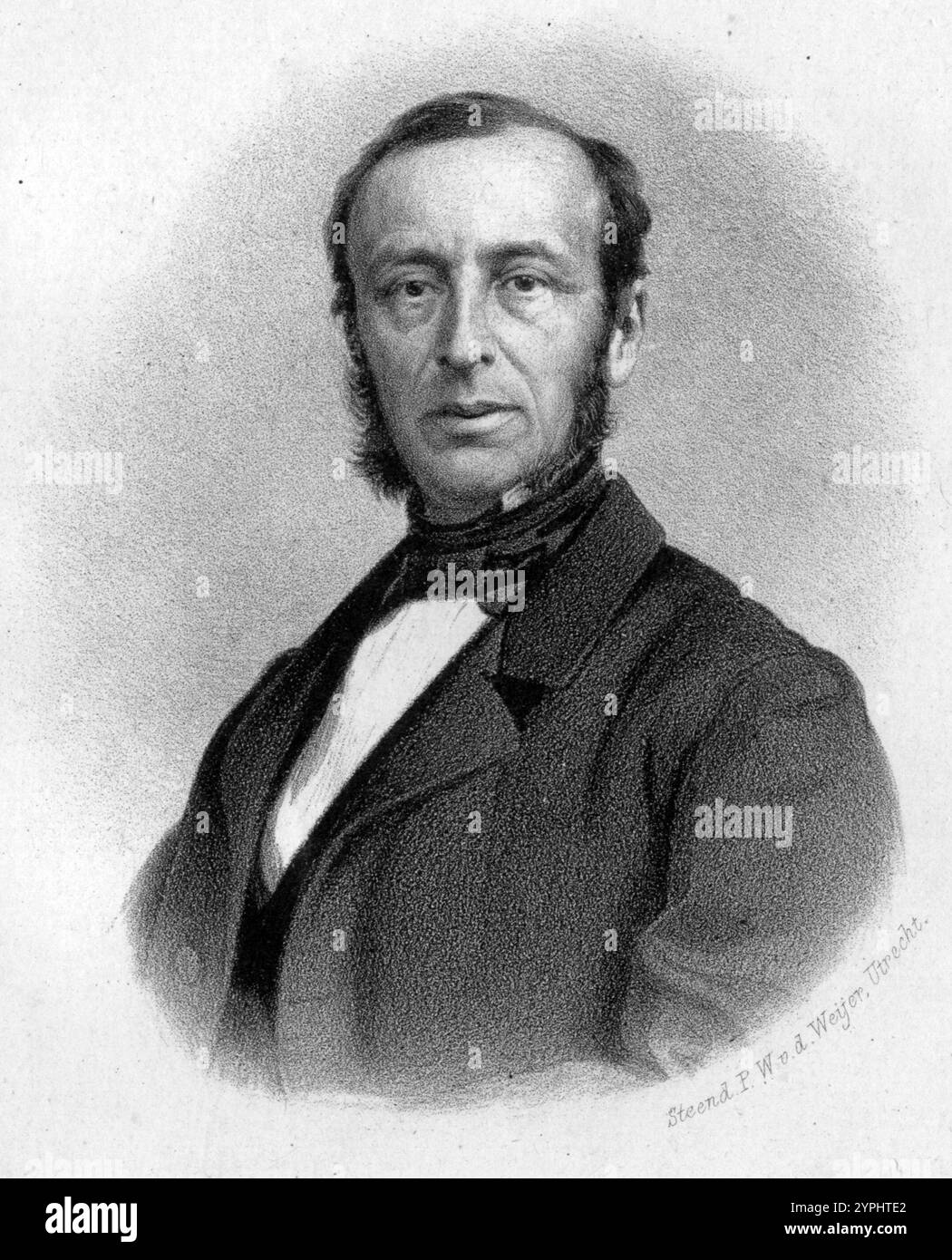 Hubert Alexander Maurits van Asch van Wijck (1815 - 1868) politico anti-rivoluzionario olandese. Foto Stock