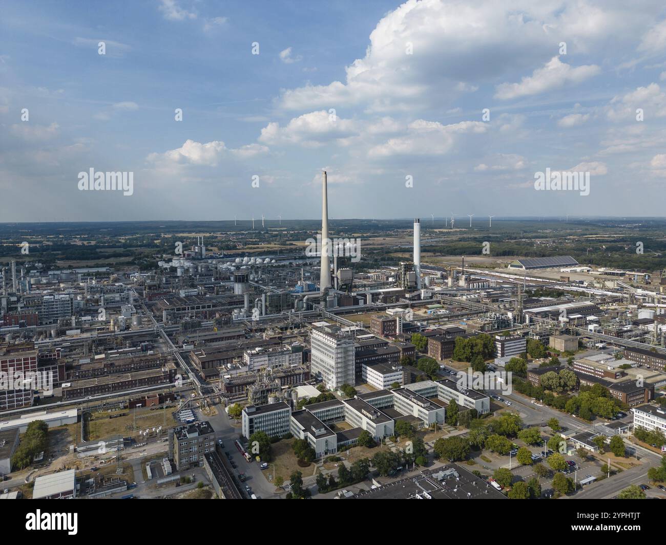 Centrale elettrica a carbone presso il Marl Chemical Park, che è il terzo polo industriale più grande della Germania e tra i più grandi produttori chimici Foto Stock